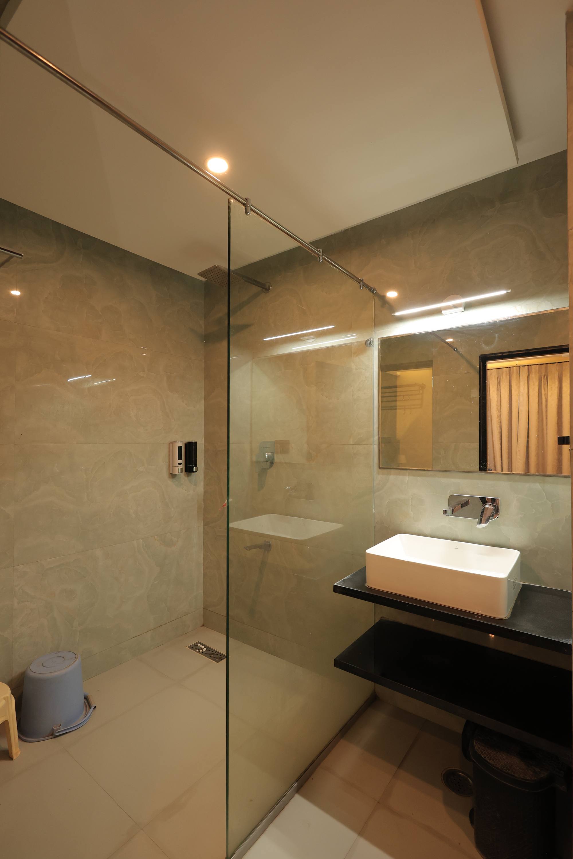 Premium Room bathroom at Hotel Relax Inn, Banswara